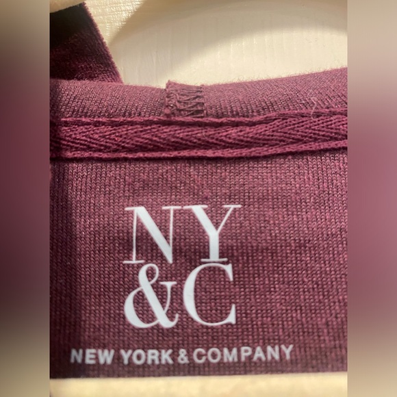 New York & Company Velour Zip Up Sweater - Picture 3 of 3